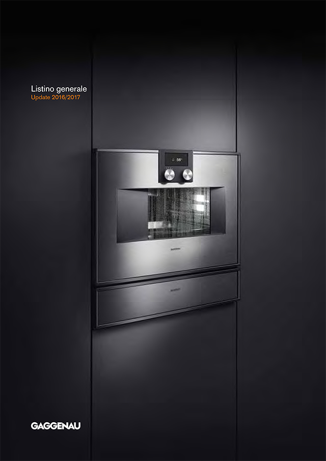 Catalogo Listino GAGGENAU - Gennaio 2017