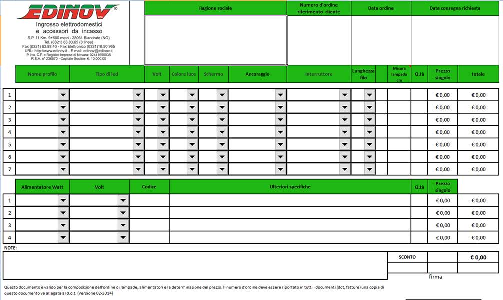 CONFIGURATORE LUCI - Luglio 2019