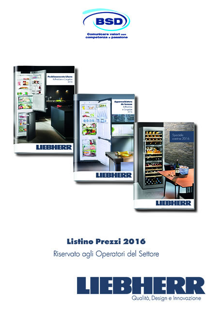 Listino Base LIEBHERR - Aprile 2016