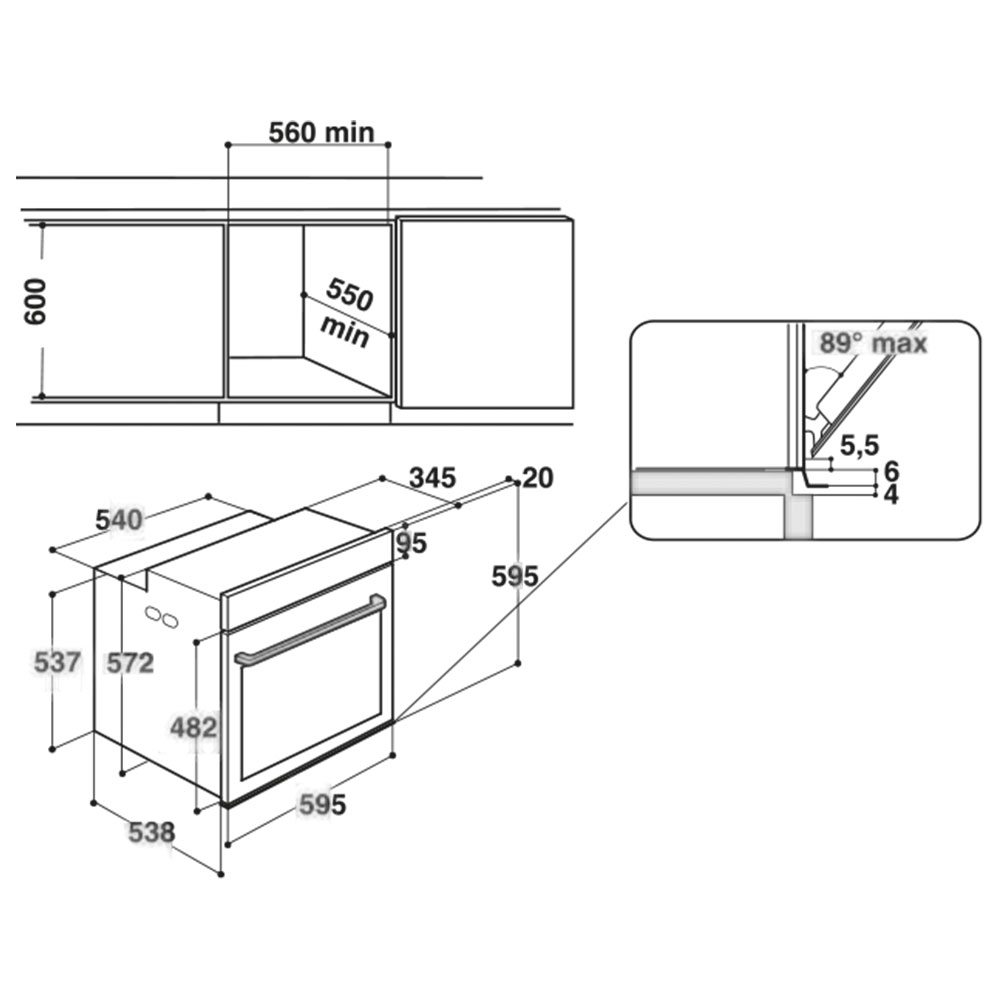 HOTPOINT FID834HCH Forno / Champagne - immagine 2