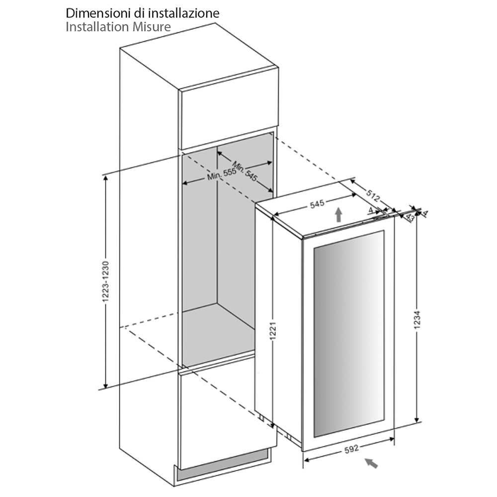 PANDO@PVMAV12470XL Cantina 70 Bott. / Inox.Sx - immagine 2