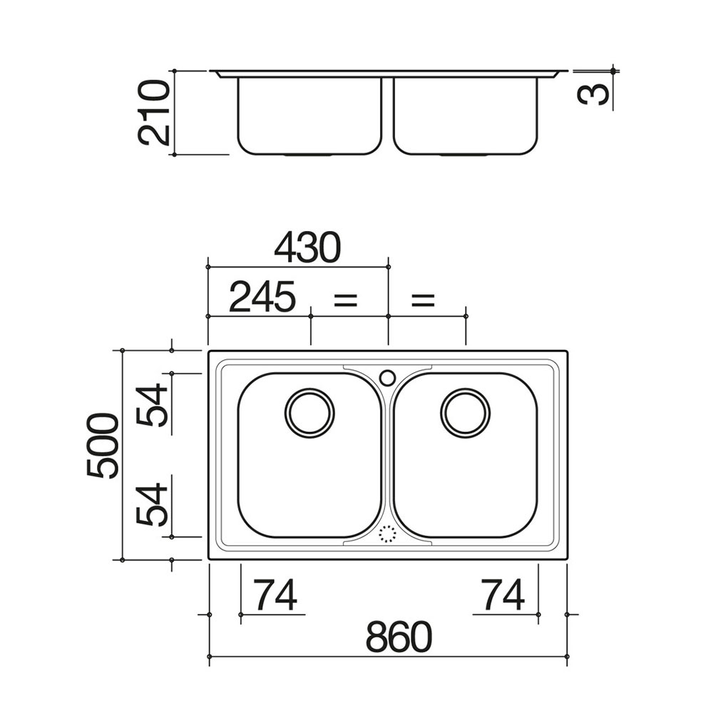 BARAZZA 1LFS92 Lavello B_FAST 79.2.IBR / Inox - immagine 2