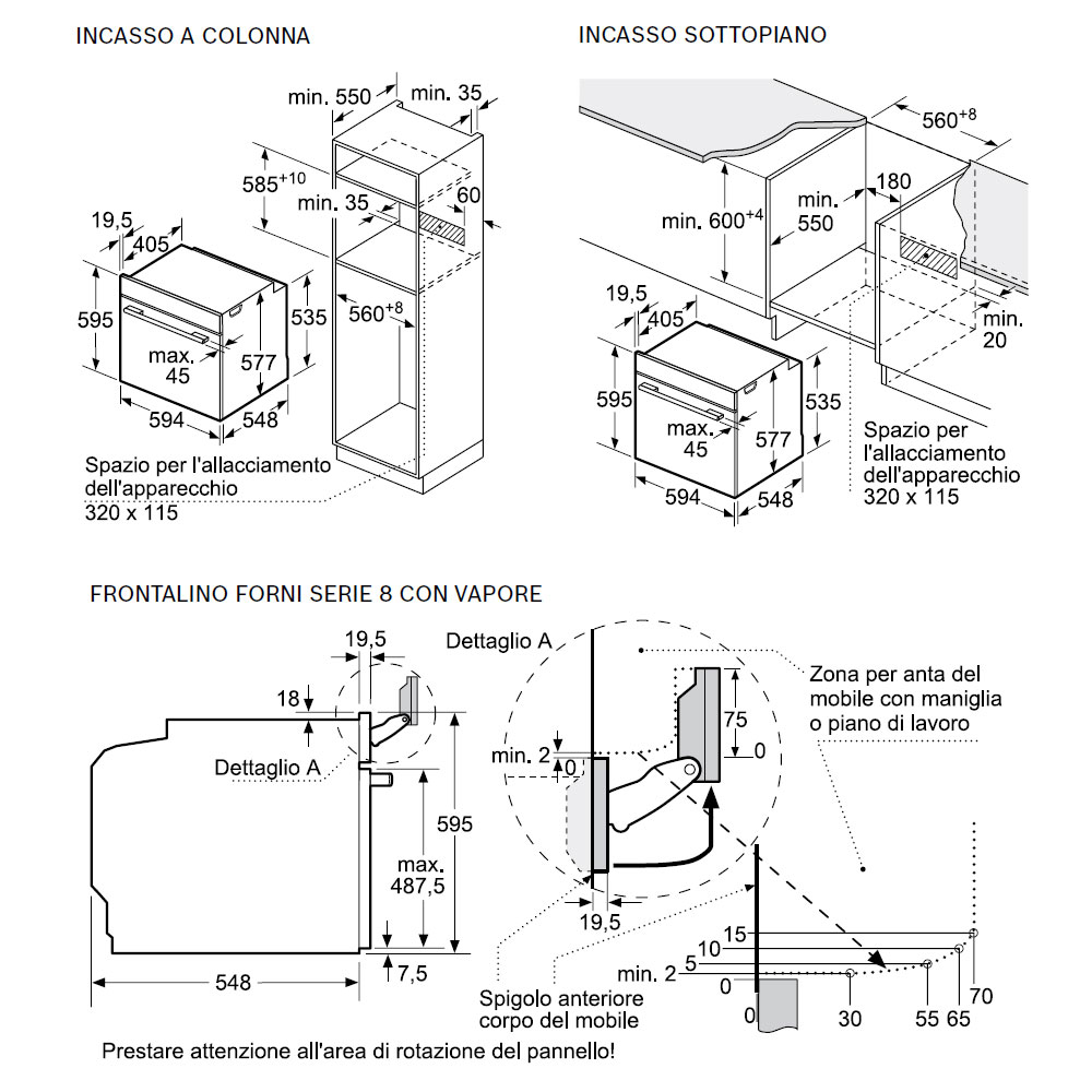 BOSCH HRG7784B1 Forno Combi I.Vapore A+ / Nero - immagine 4