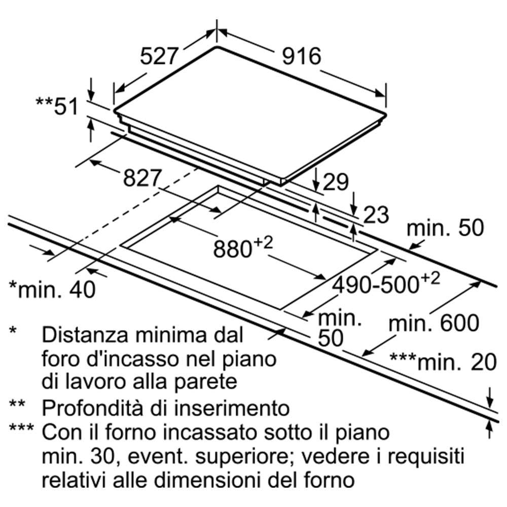 BOSCH PXV975DC1E Induzione 90 / Nero - immagine 3