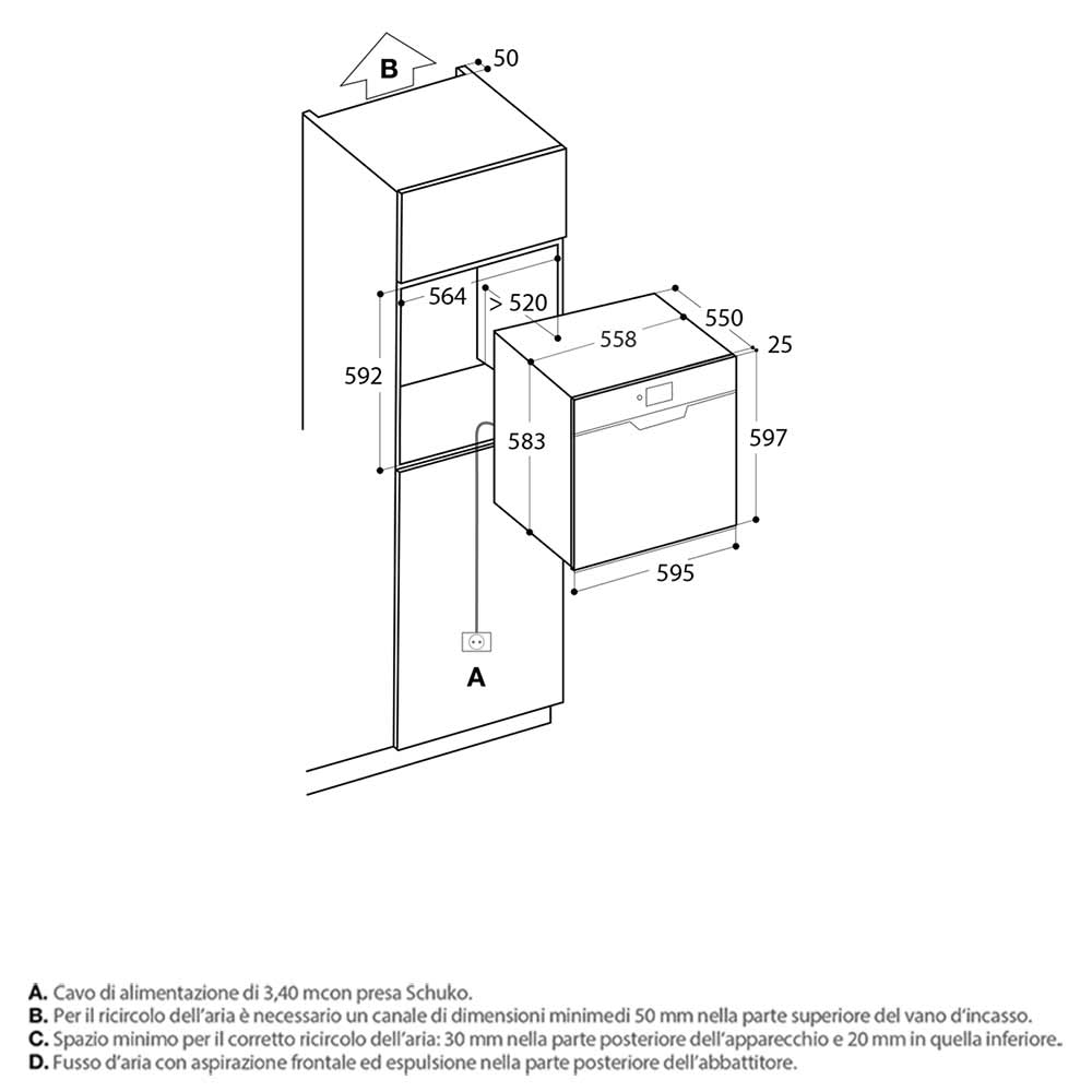 LIFE W60NX Abbattitore / Nero.Inox - immagine 3