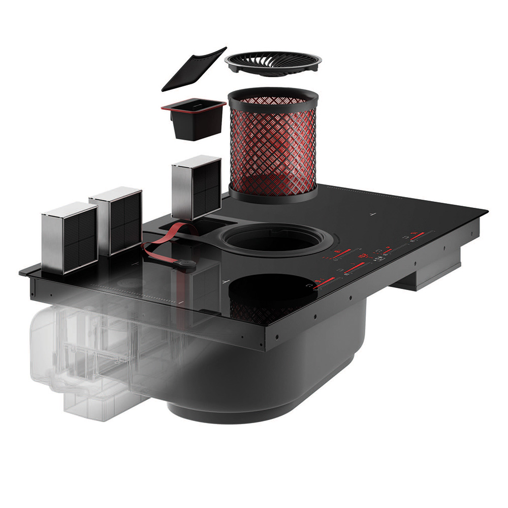 ELICA@NIKOLATESLA ONE BL/A Piano+Cappa / Nero - immagine 4