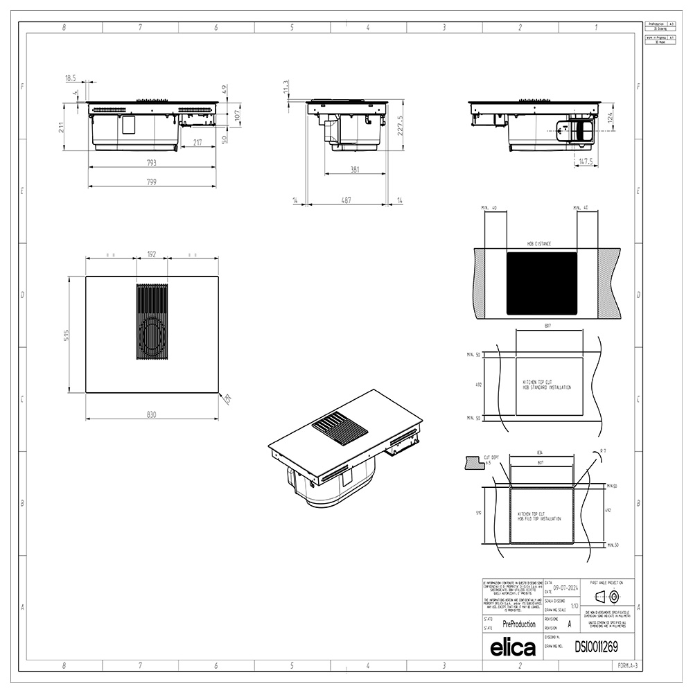 ELICA N.TESLA LIBRA EVO WH/A/83 Piano+Cappa / Bian - immagine 5