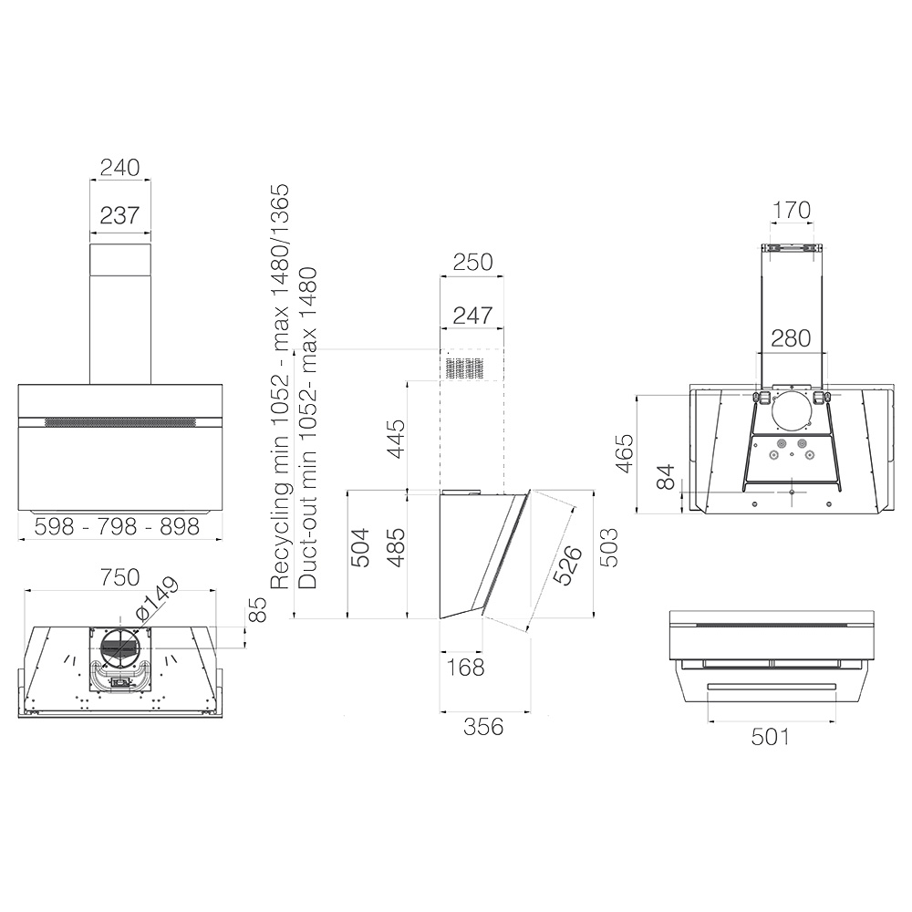 ELICA NEAT WH/A/80 Cappa / Cr.Bianco - immagine 3