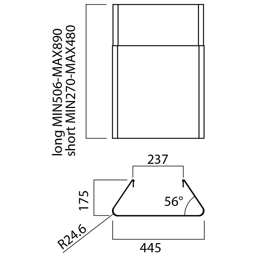 ELICA@KIT0010439 Kit Camino Alto 450/450 / Inox - immagine 2