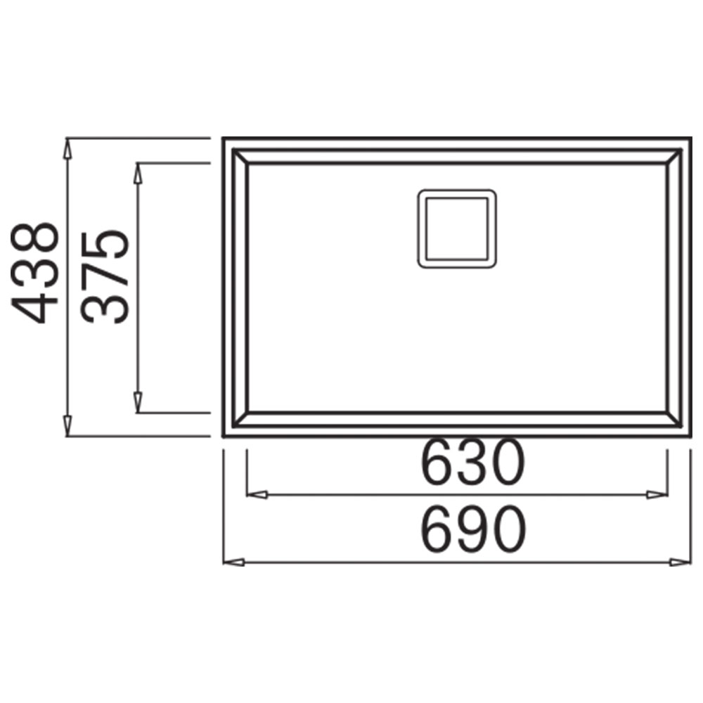 ELLECI LGK12068BSO Lavello KARISMA 120 / Bianco - immagine 2