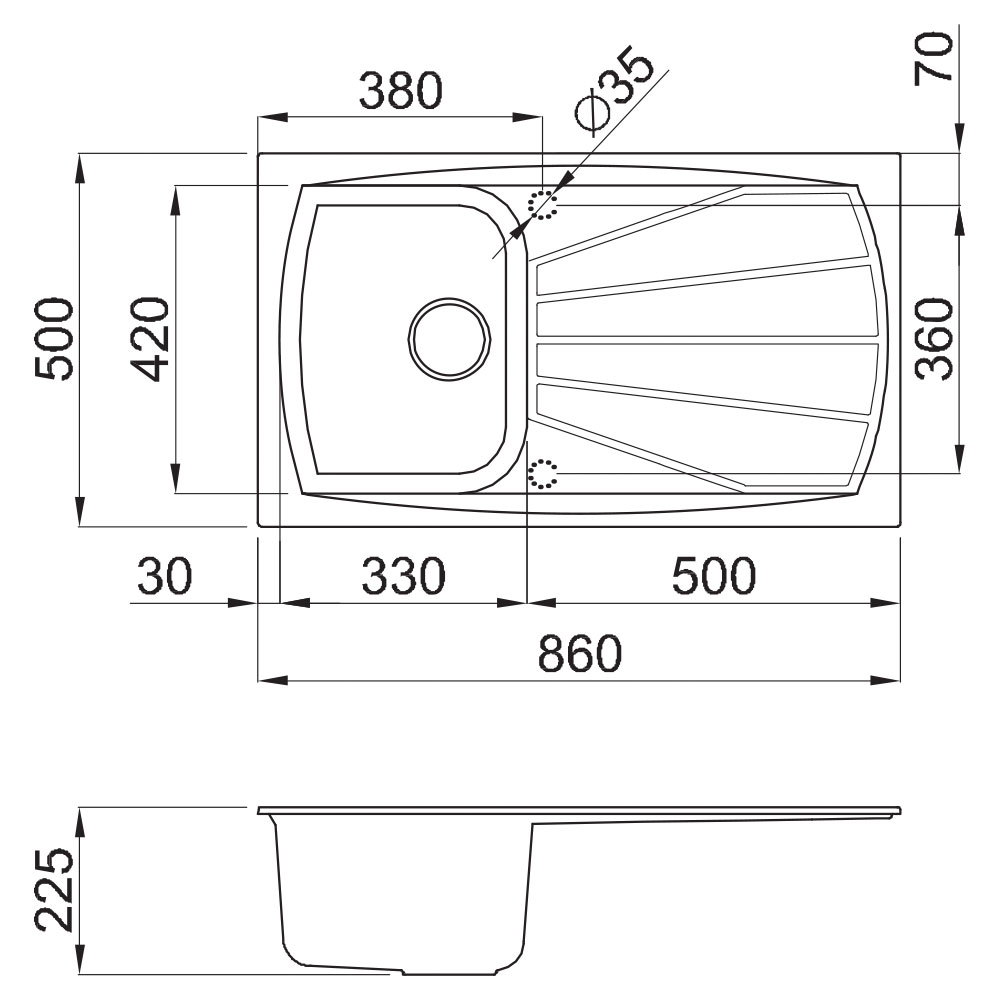 ELLECI@LGL40052 Lavello LIVING / Bianco.Pietra - immagine 3