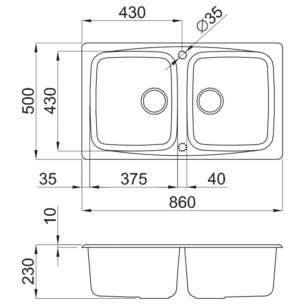 ELLECI LGM45051 Lavello MASTER 450 / Avena - immagine 3