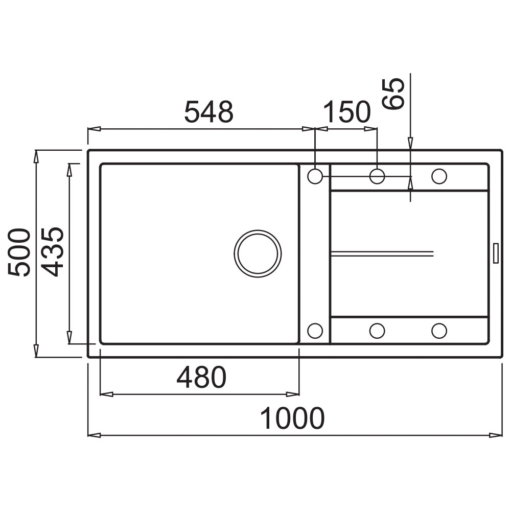 ELLECI LGU48051 Lavello UNICO 480 / Avena - immagine 2