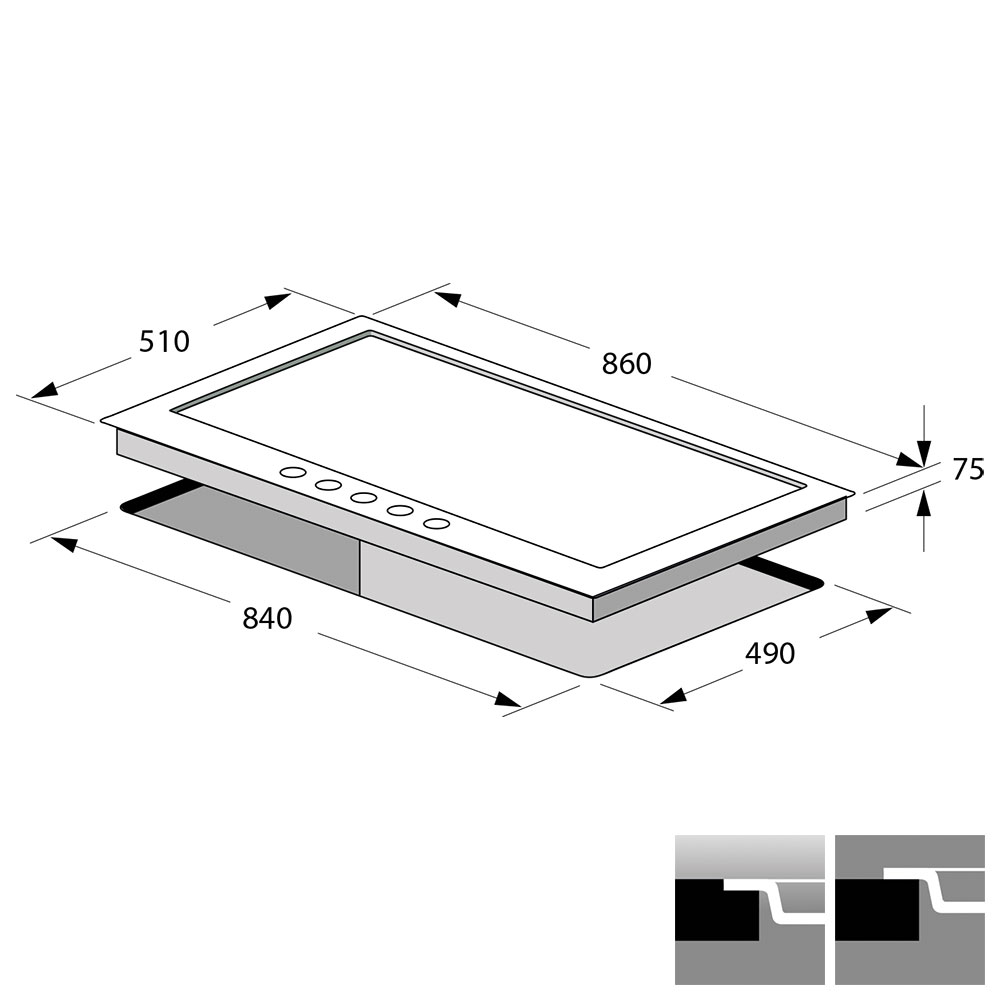 FULGOR-P.Cottura PH 905 G WK X / Inox - immagine 2