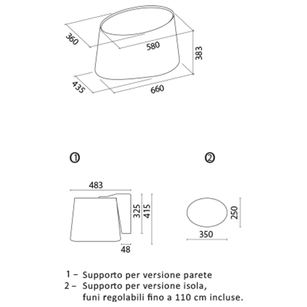 FALMEC@MARE E.ION/VW/66 Cappa Parete / Bianco - immagine 2