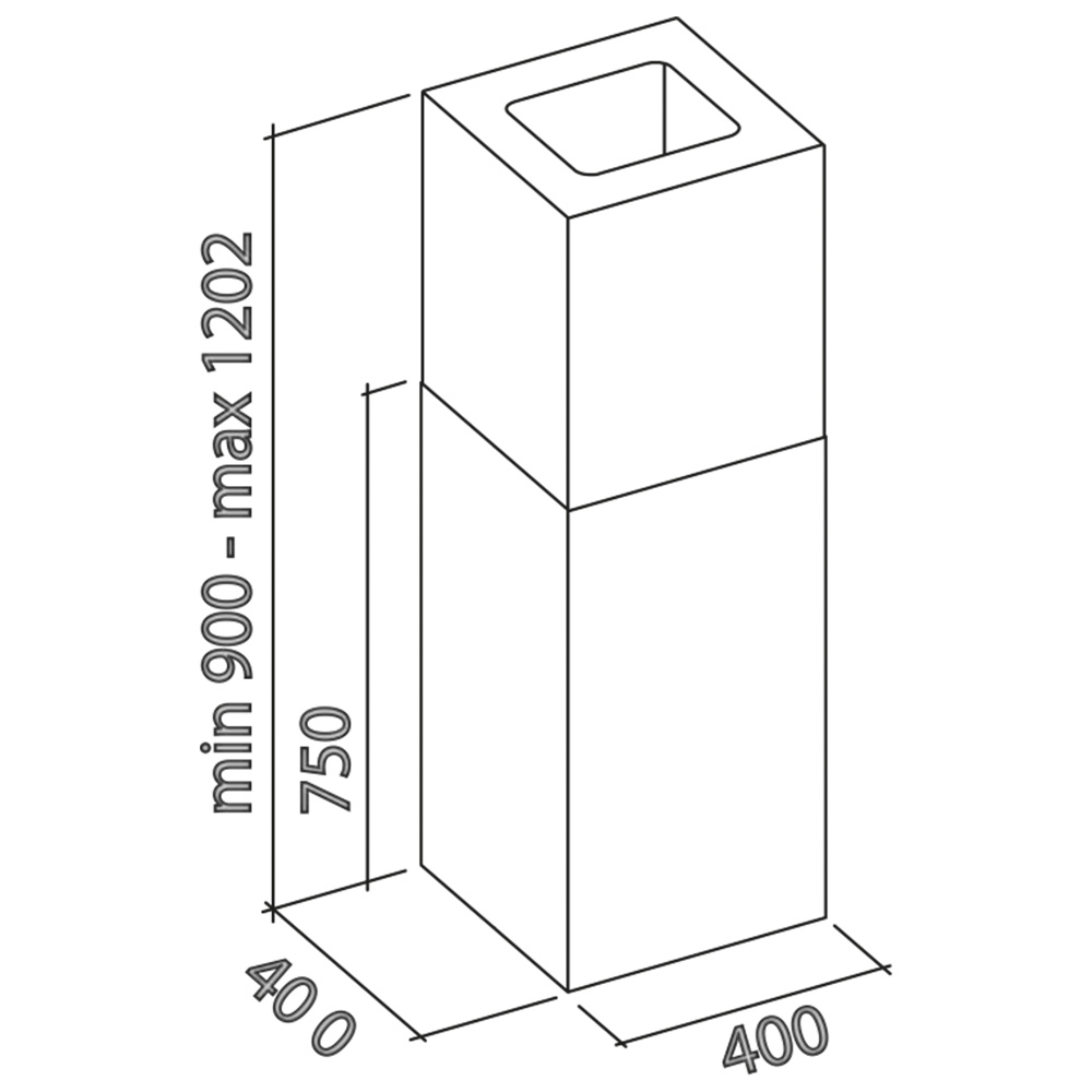 FALMEC@MIRA LX/X/F/40 Cappa Isola / Inox - immagine 2