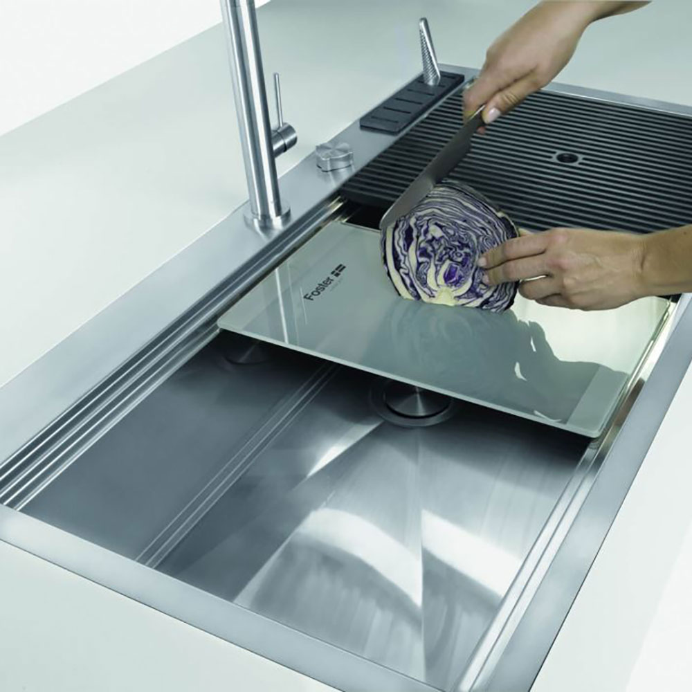 FOSTER@1017.050 Vasca MILANO 97.1V.FT / Inox - immagine 3