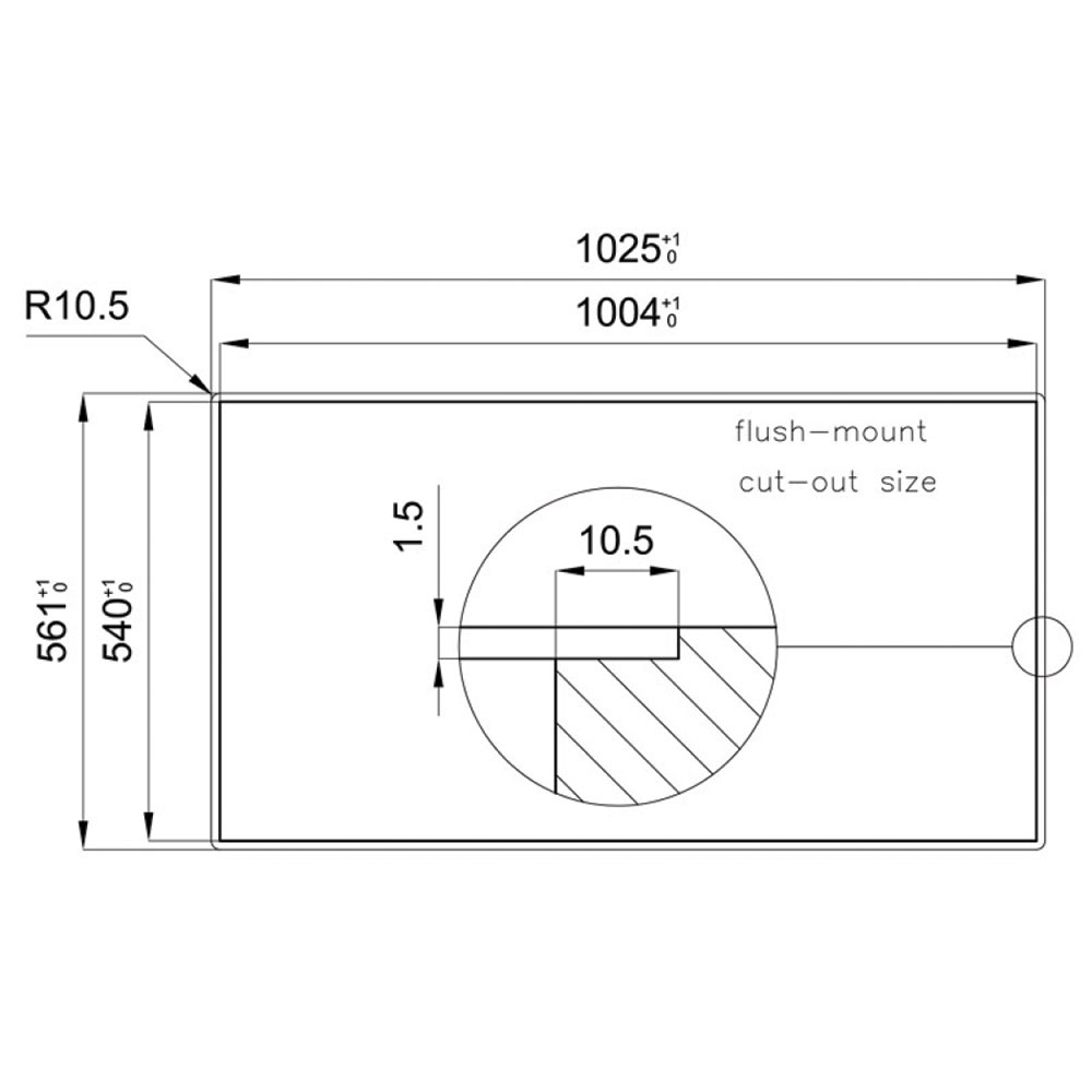 FOSTER@1017.050 Vasca MILANO 97.1V.FT / Inox - immagine 6