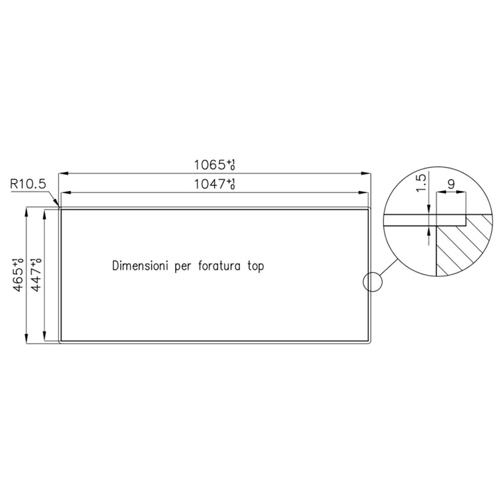FOSTER@1210.050 Vasca QUADRA 106.1V.FT / Inox.R - immagine 3