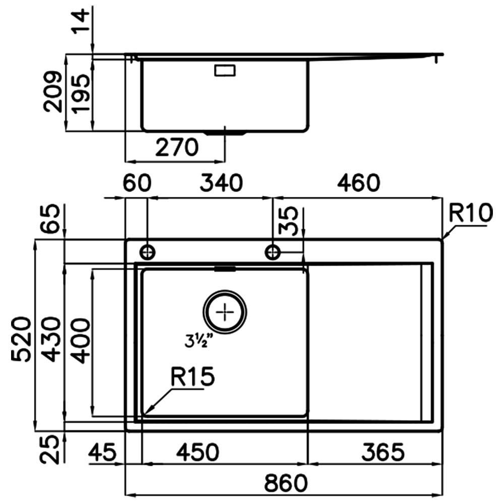 FOSTER@1250.052 Vasca MASTER 86.1V.FT / Inox.S - immagine 2