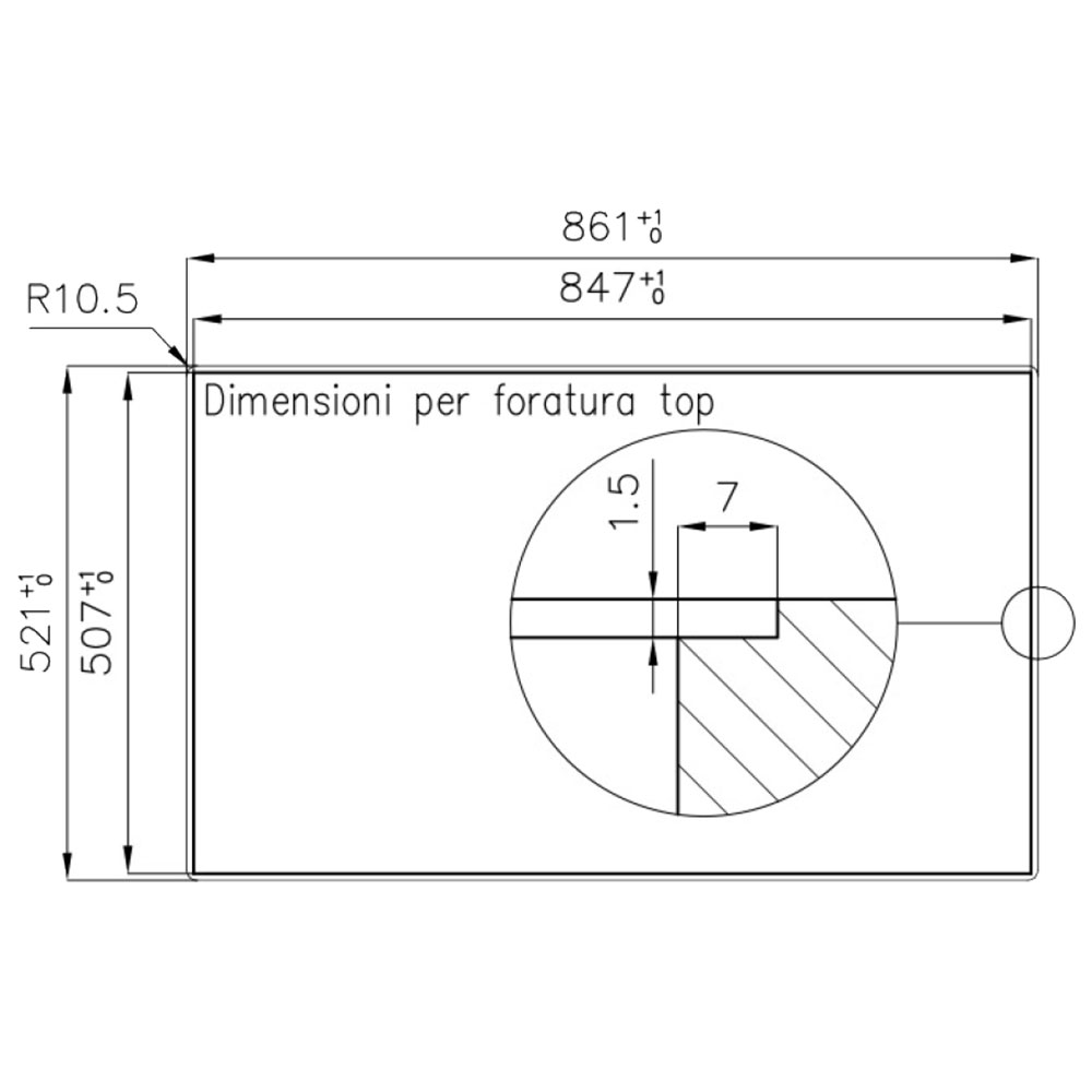 FOSTER@1250.052 Vasca MASTER 86.1V.FT / Inox.S - immagine 3