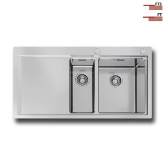 FOSTER@1251.051 Vasche MASTER 100.1½V.FT /Inox.D