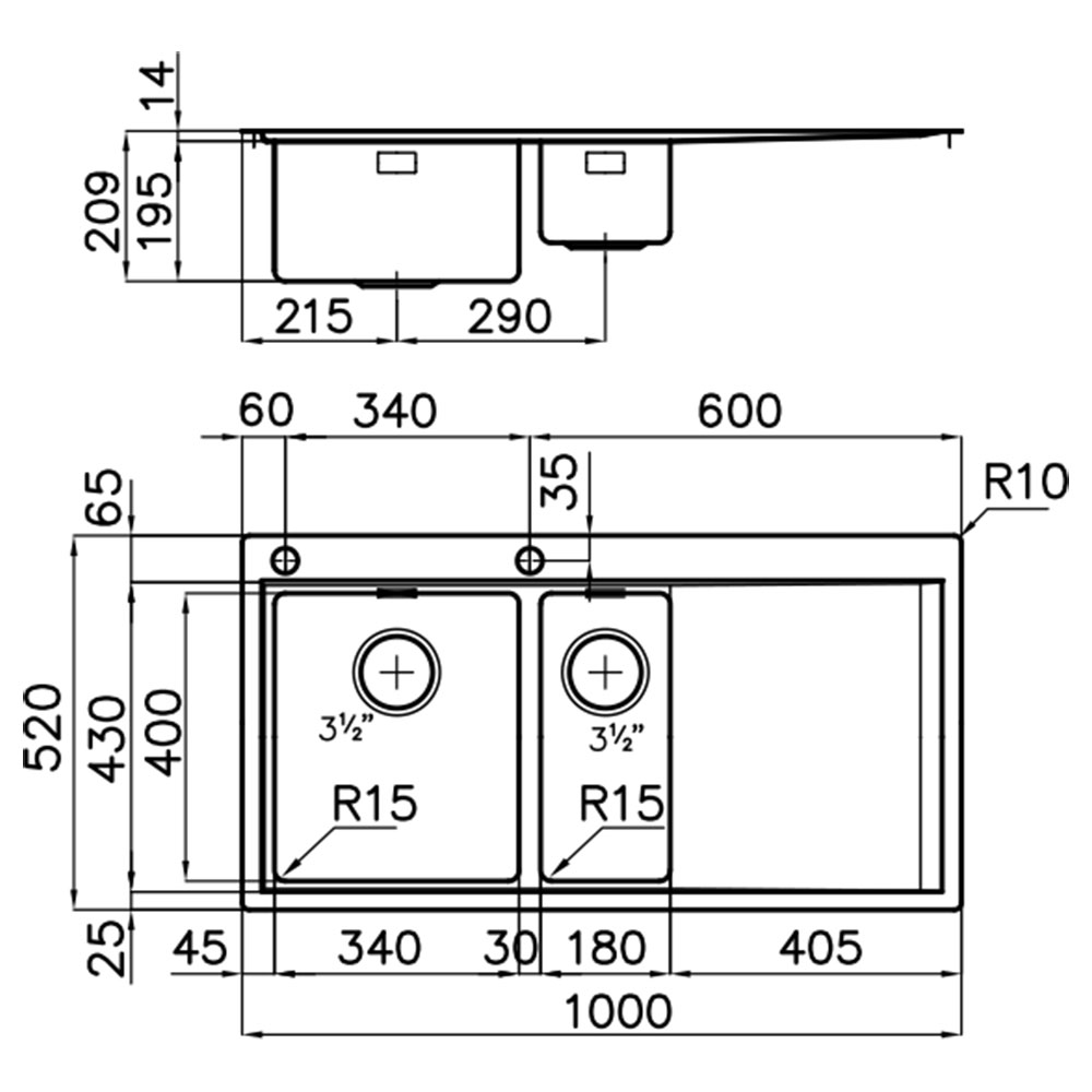 FOSTER@1251.051 Vasche MASTER 100.1½V.FT /Inox.D - immagine 2
