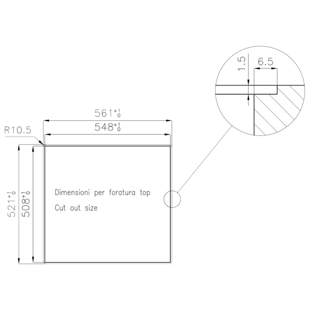 FOSTER@2265.050 Vasca KE 56 1V.FT / Inox - immagine 3
