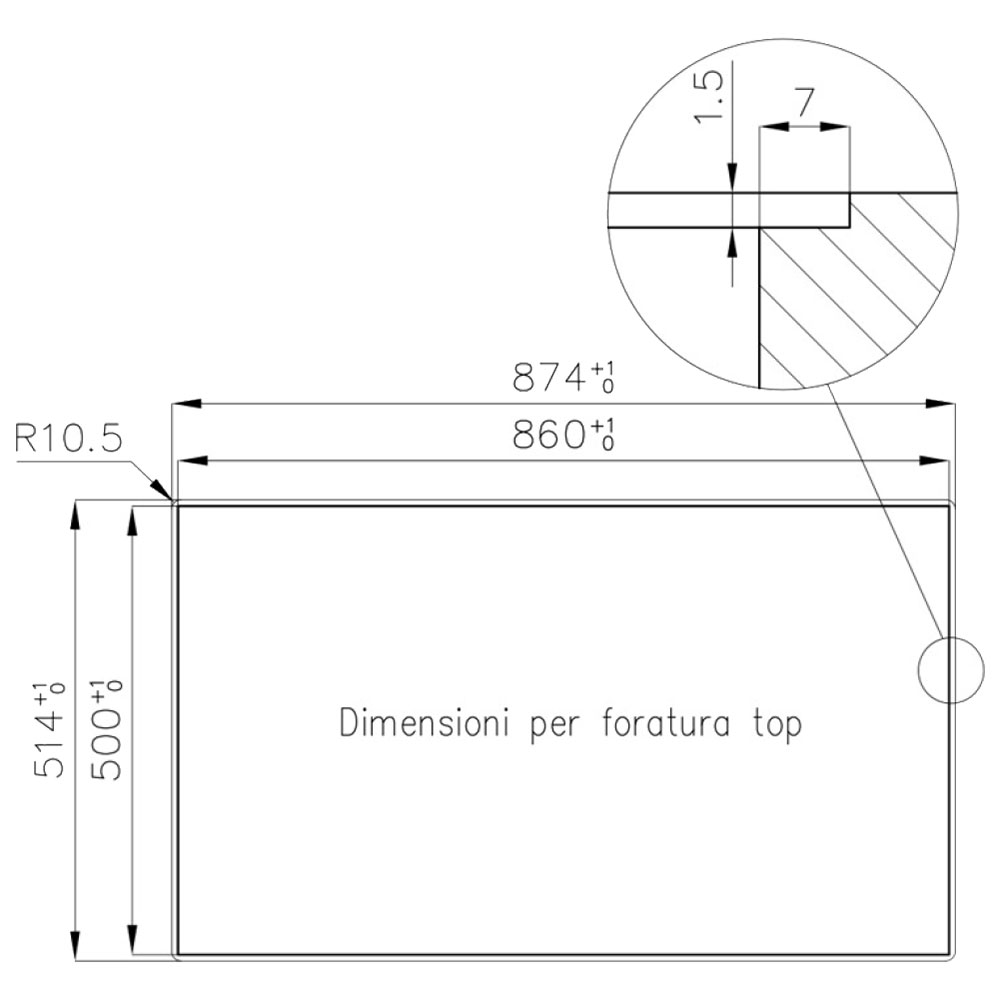 FOSTER@2977.060 Vasca FL 86.1V.FT / Inox - immagine 3