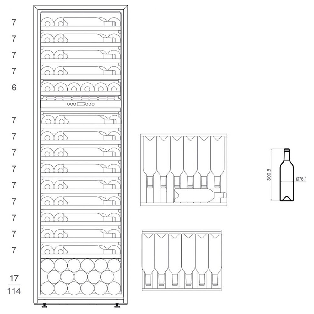 PANDO PVMAV178101XR Cantina 101 Bott. / Inox.Dx - immagine 4