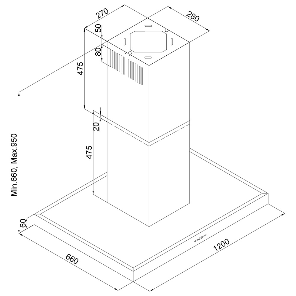 SILVERLINE@4110.2.733.01 Cappa Isola / Inox - immagine 2