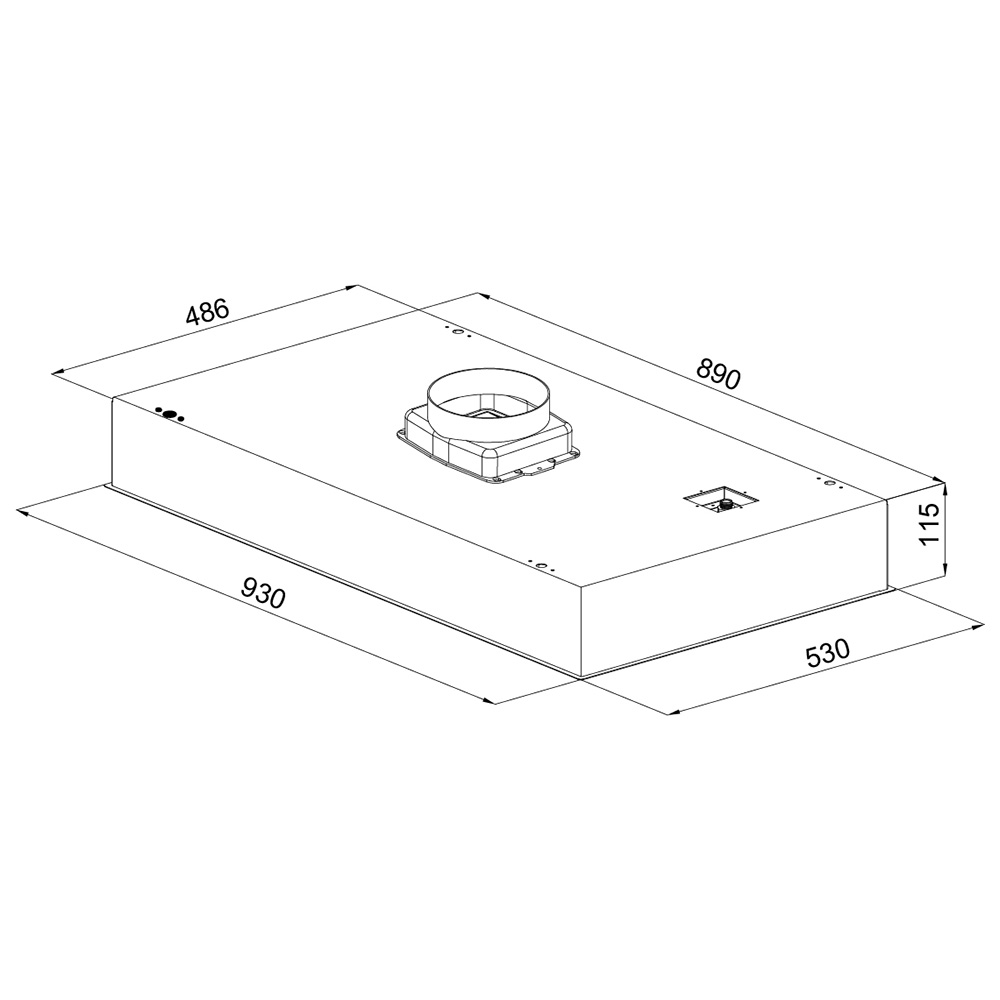 SILVERLINE 4260.9.733.01 Soffitto 90 / Nero - immagine 2