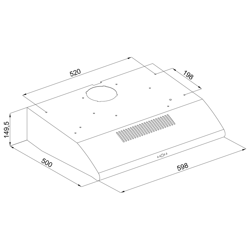 SILVERLINE 1201.6.733.04 Sotto Pensile 60 / Inox - immagine 2