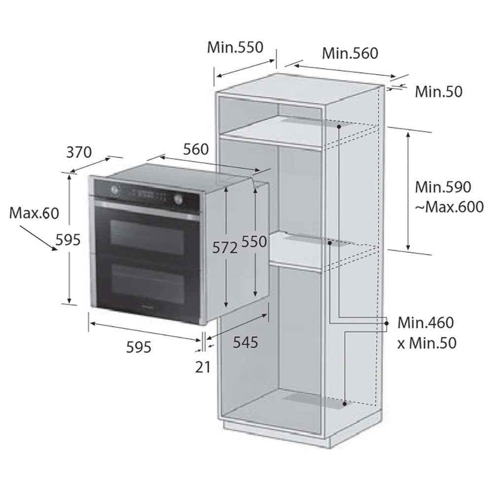 SAMSUNG NV75N5641RS Forno Dual Door / Inox - immagine 5