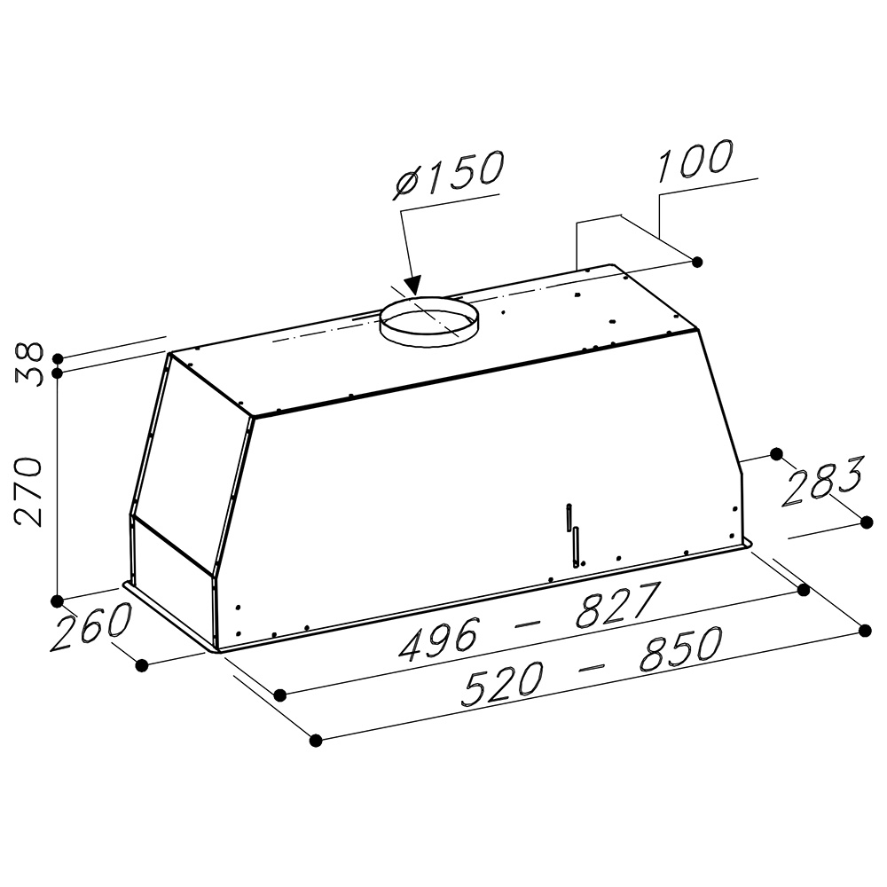 SIRIUS SM905/X/85 Gruppo Incasso / Inox - immagine 2