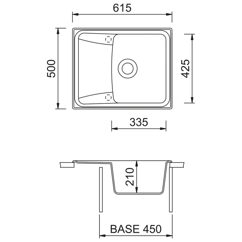 TELMA HR6150.29 Lavello TG FORMA / Gran.Avena - immagine 3