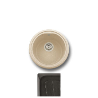 TELMA PL4351.26 Lavello TG FUTURA / Nero.Matt